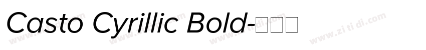 Casto Cyrillic Bold字体转换 Casto Cyrillic Bold字体转换